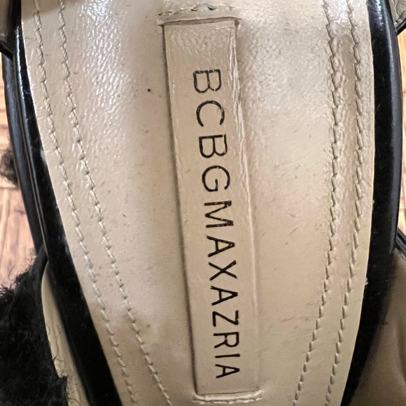 BCBGMaxAzria Faux Fur Block Heel Sandal - Picture 4 of 7